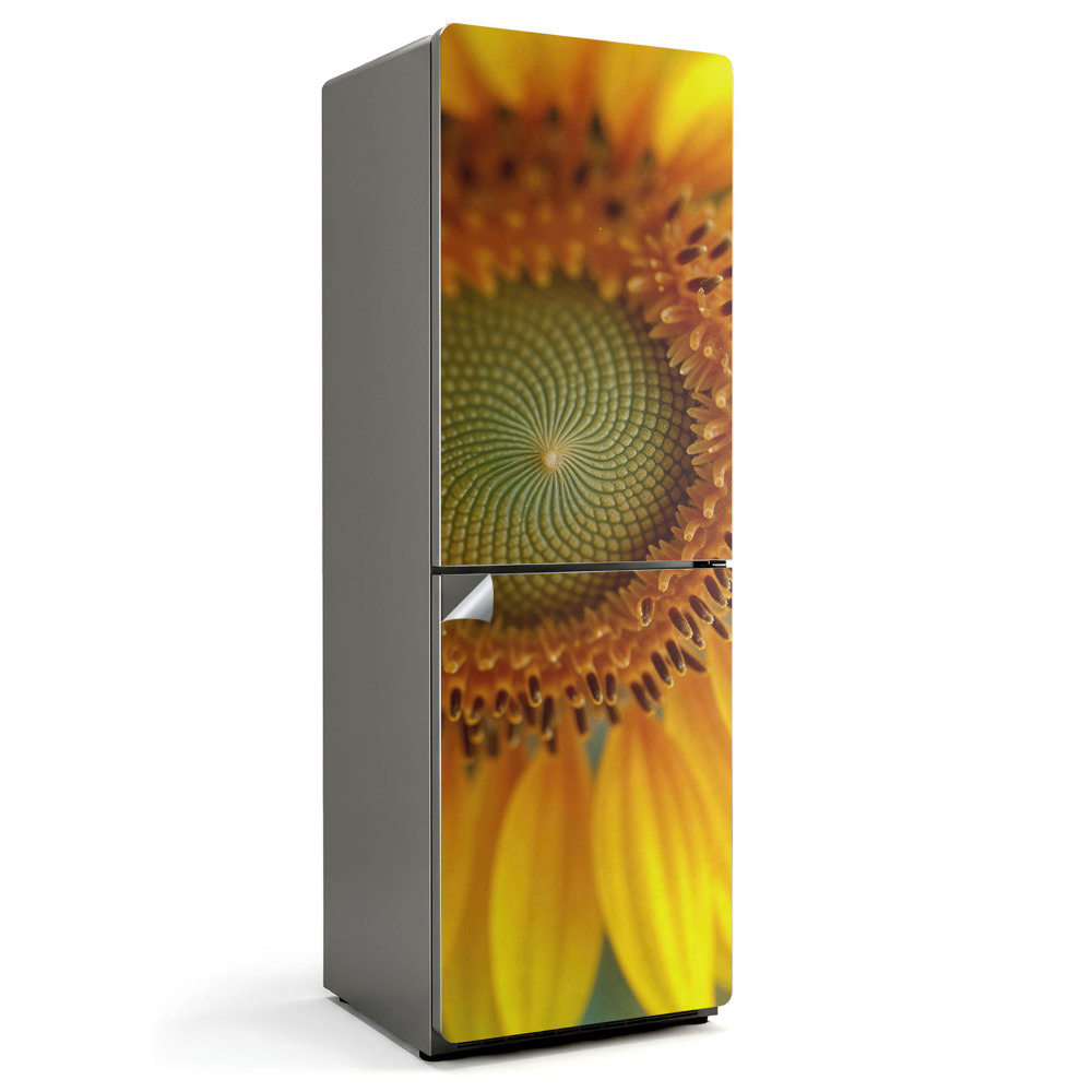 Samolepiaca nálepka na chladničku Slnečnicový vzor v detailoch