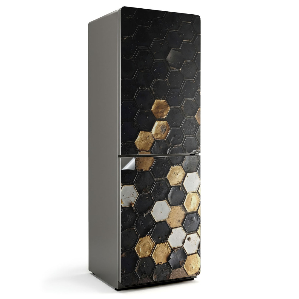 Samolepiaca nálepka na chladničku Geometrický šesťuholníkový vzor