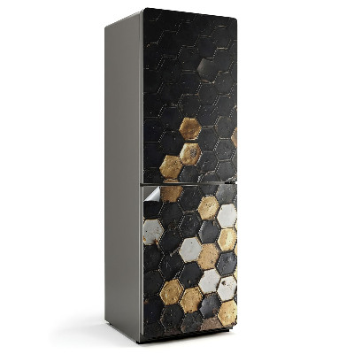 Samolepiaca nálepka na chladničku Geometrický šesťuholníkový vzor