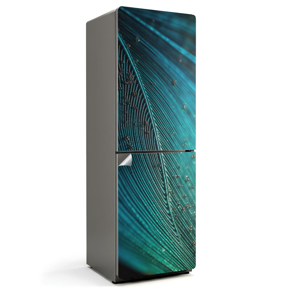 Samolepiaca nálepka na chladničku Komplexný vzor peria