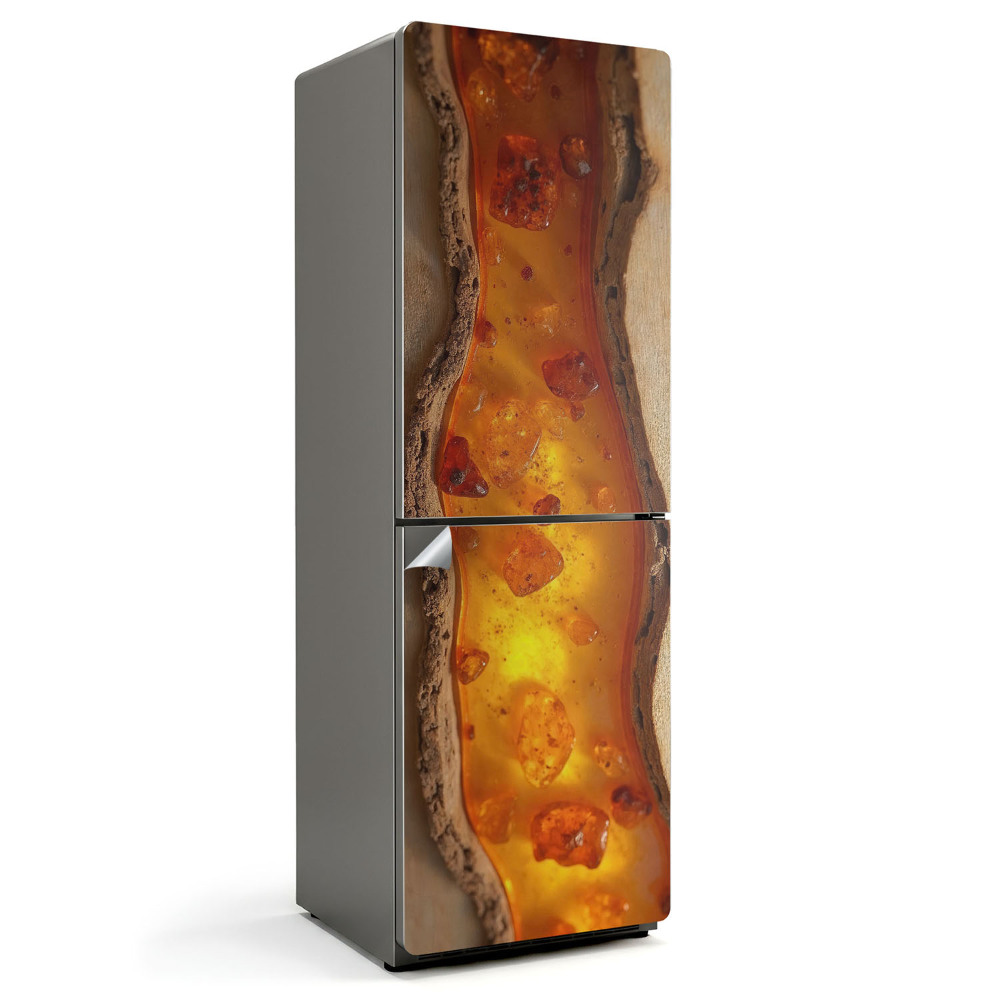 Samolepiaca nálepka na chladničku Vzor z prírodnej živice