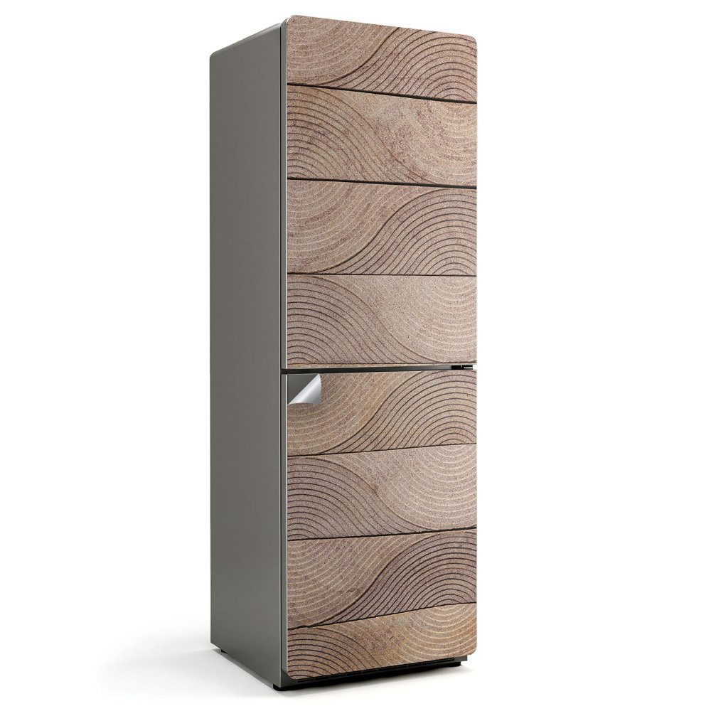 Samolepiaca nálepka na chladničku Vlnitý vzor dreva