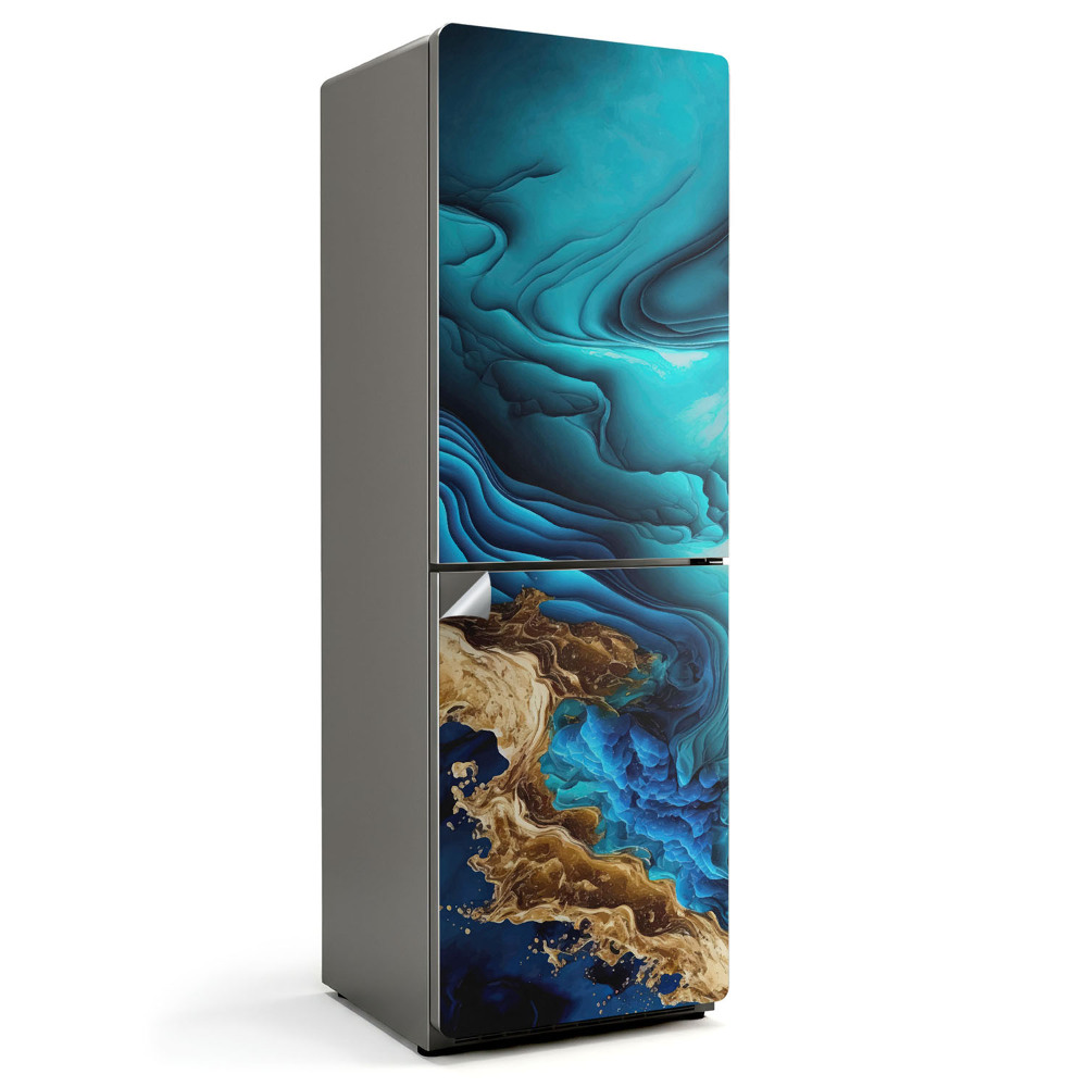 Nálepka na chladničku Abstraktné vlny a štruktúry