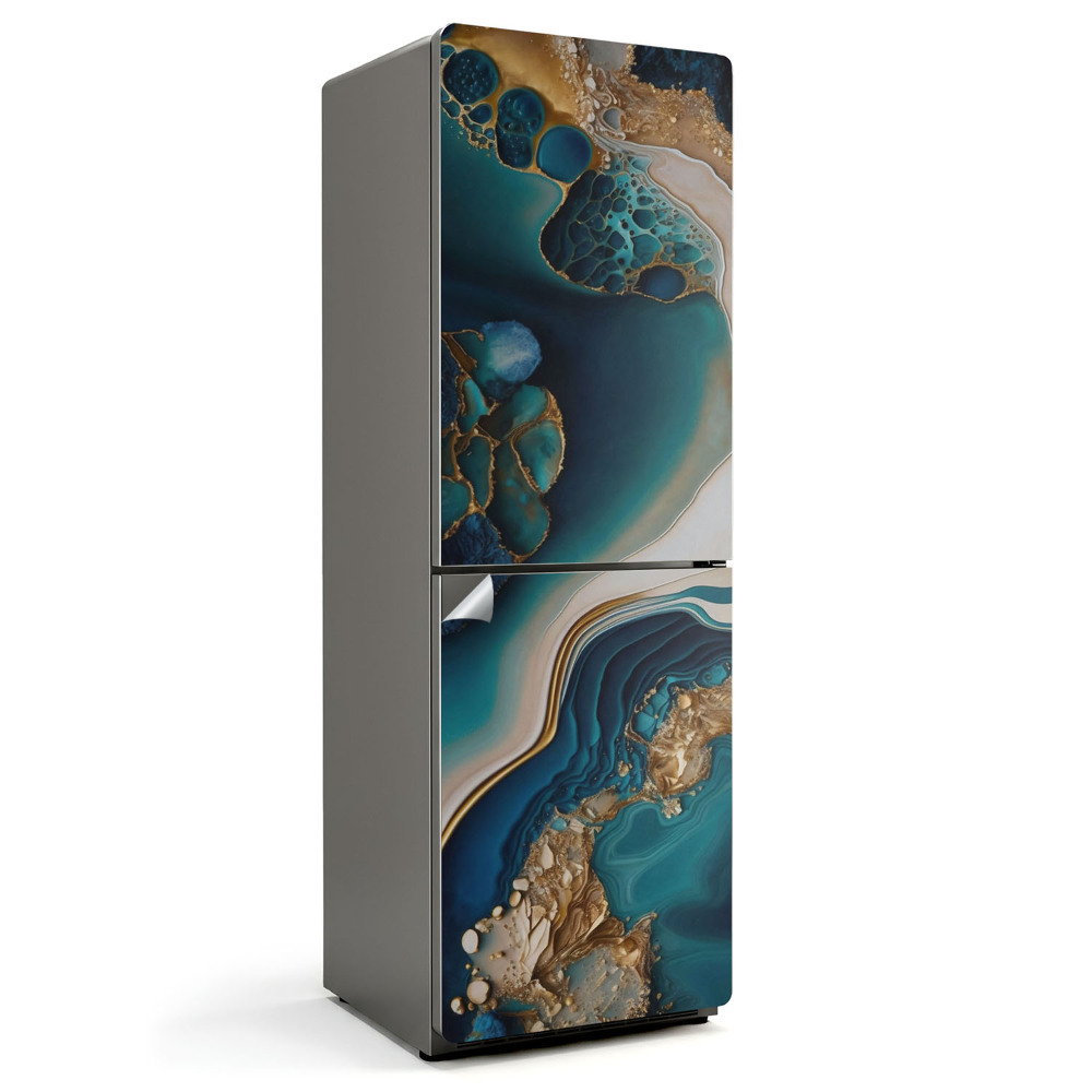 Fototapeta na chladničku Abstraktné vlny a štruktúry