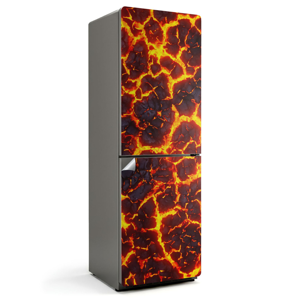 Nálepka na chladničku Lávový vzor v pohybe