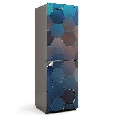 Fototapeta na chladničku 3D šesťuholníková mozaika