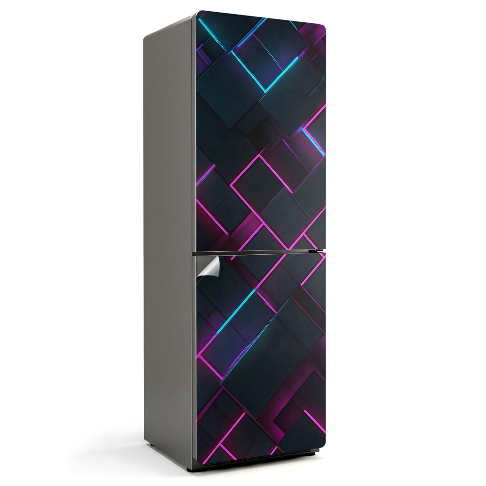 Samolepiaca nálepka na chladničku Futuristický geometrický vzor