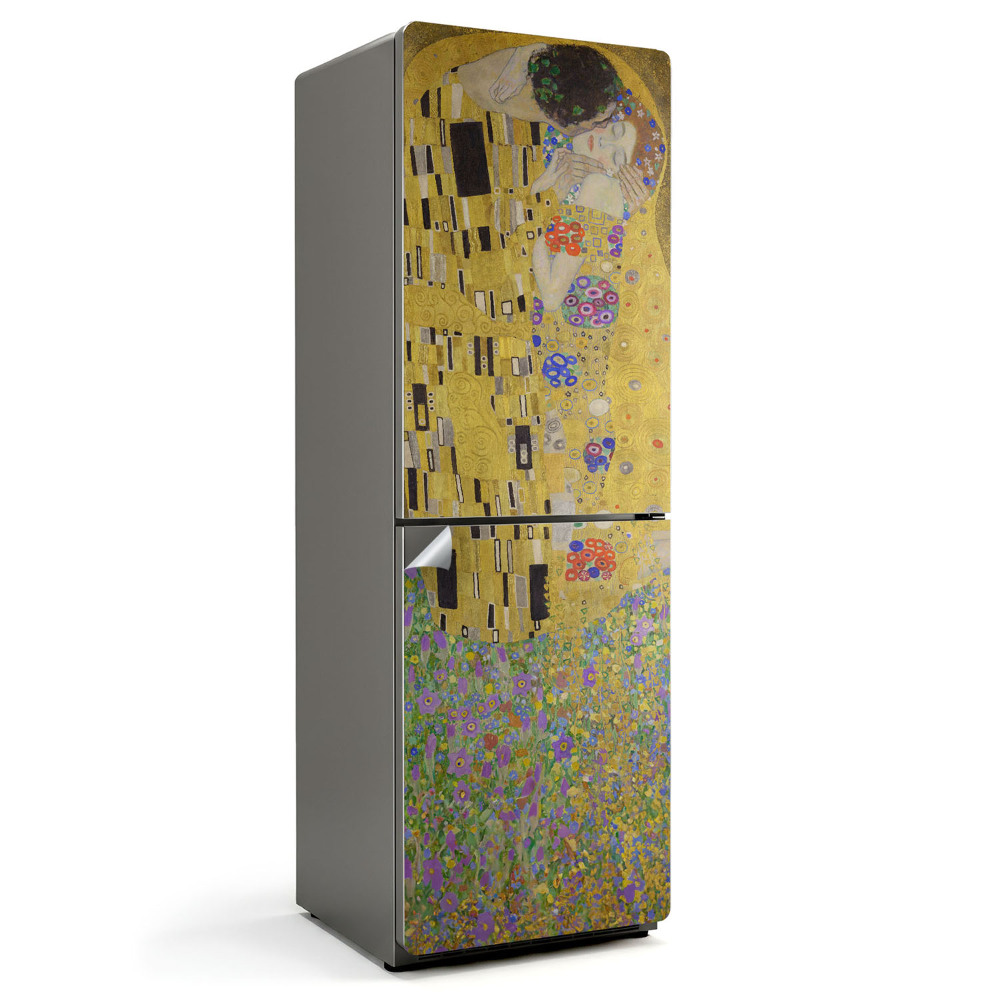 Samolepiaca nálepka na chladničku Bozk od Gustava Klimta