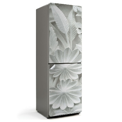 Samolepiaca nálepka na chladničku Reliéfny kvetinový vzor