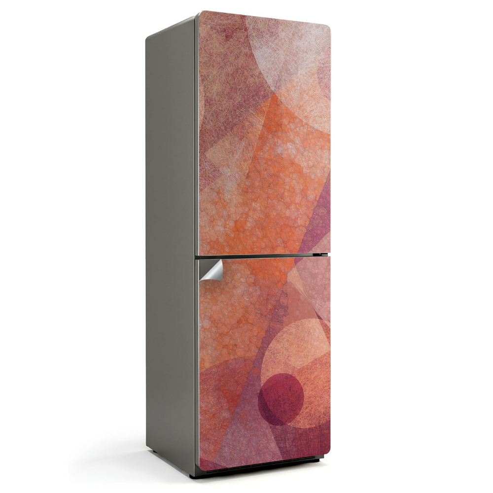 Samolepiaca nálepka na chladničku Abstraktný vzor s kruhmi