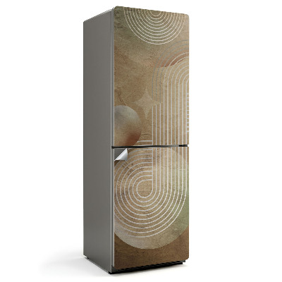 Nálepka na chladničku Abstraktné čiary a kruhy