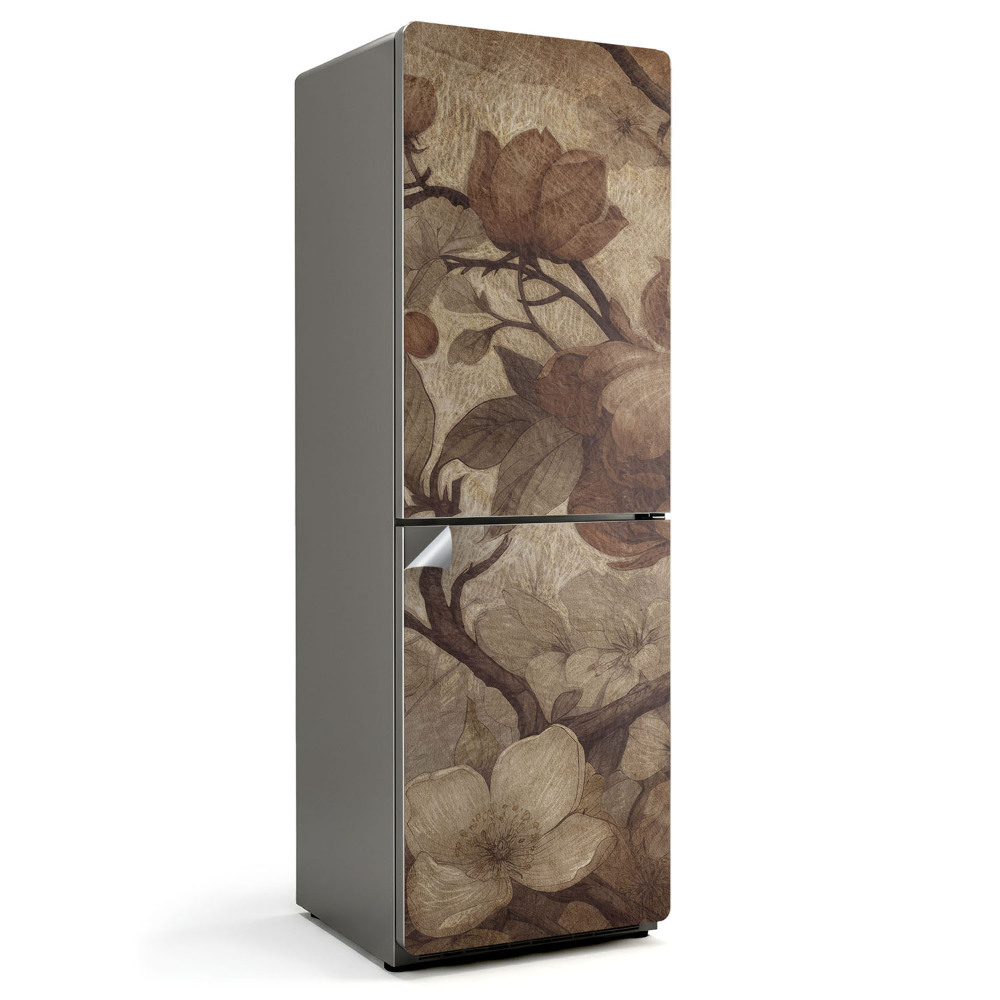 Samolepiaca nálepka na chladničku Aranžmán vyblednutých kvetov