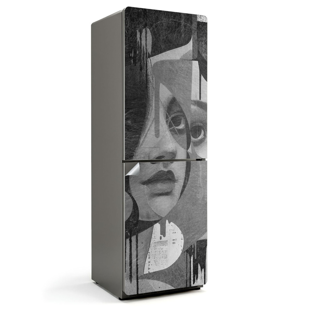 Fototapeta na chladničku Abstraktný ženský portrét