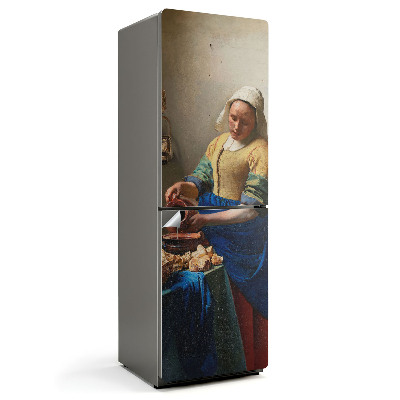 Samolepiaca nálepka na chladničku Obraz Mliečna od Jana Vermeera