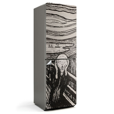 Fototapeta na chladničku Výkrik Edvard Munch Linoryt