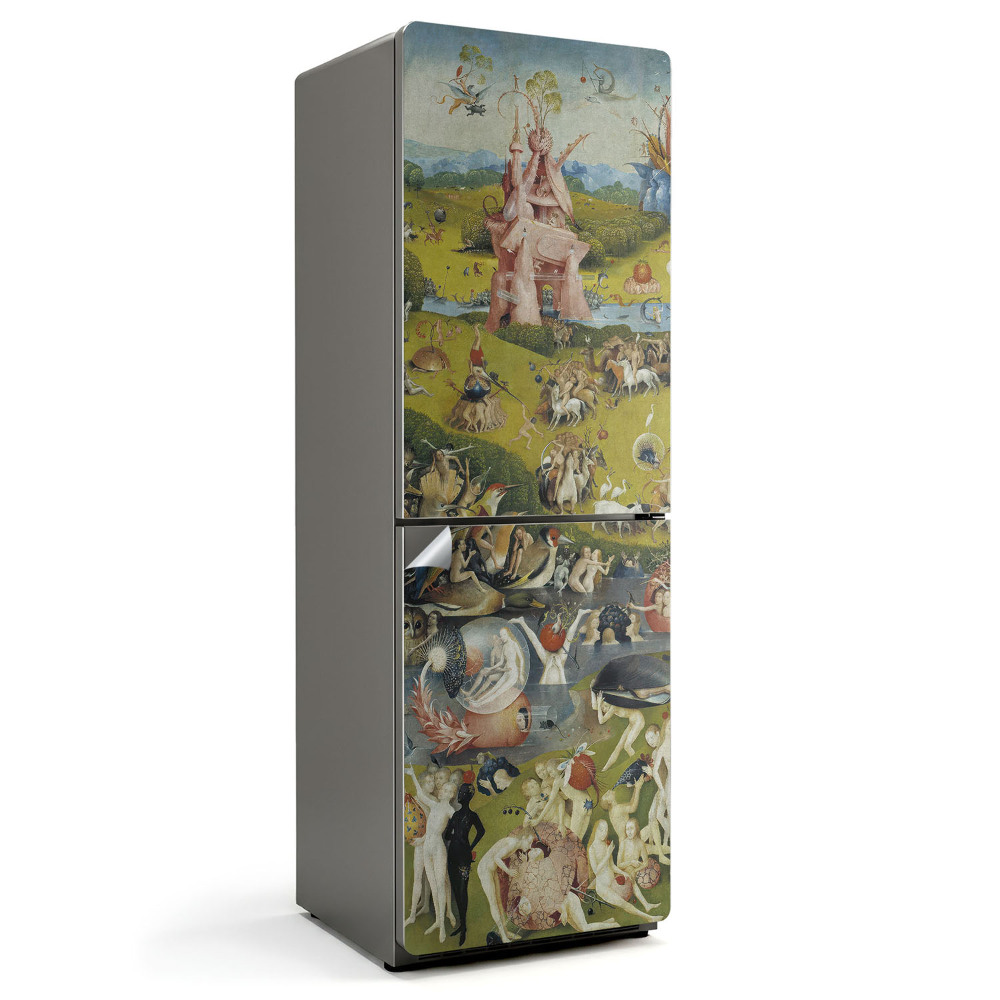 Nálepka na chladničku Boschova Záhrada pozemských rozkoší