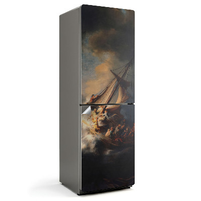 Samolepiaca nálepka na chladničku Námorná maľba
