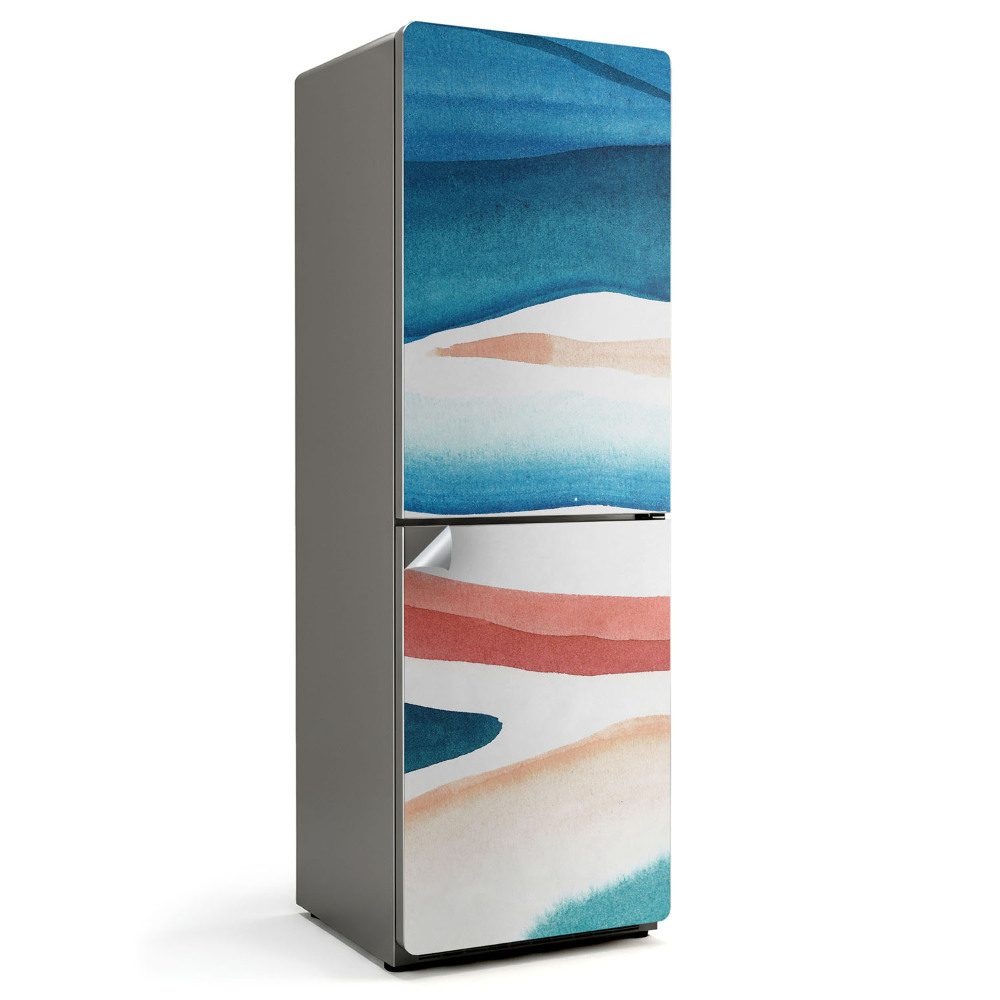 Samolepiaca nálepka na chladničku akvarelové abstraktné škvrny