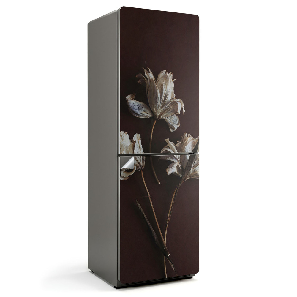 Nálepka na chladničku Sušené kvety v detaile