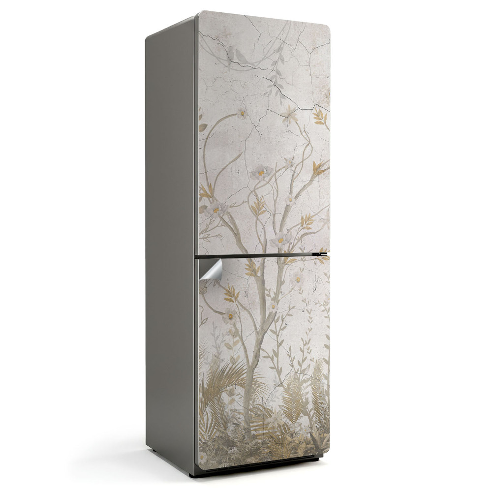 Fototapeta na chladničku Rastlinný vzor s vetvami