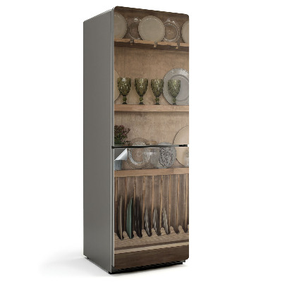 Nálepka na chladničku Štýlové usporiadanie riadu