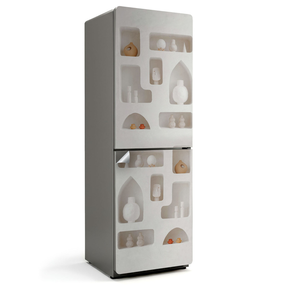 Nálepka na chladničku Modernistické výklenky v stene