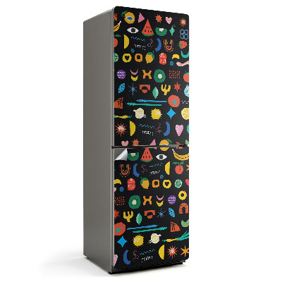 Samolepiaca nálepka na chladničku Farebné abstraktné tvary