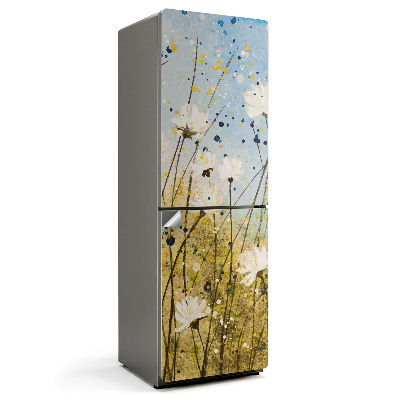 Nálepka na chladničku Jemná akvarelová lúka