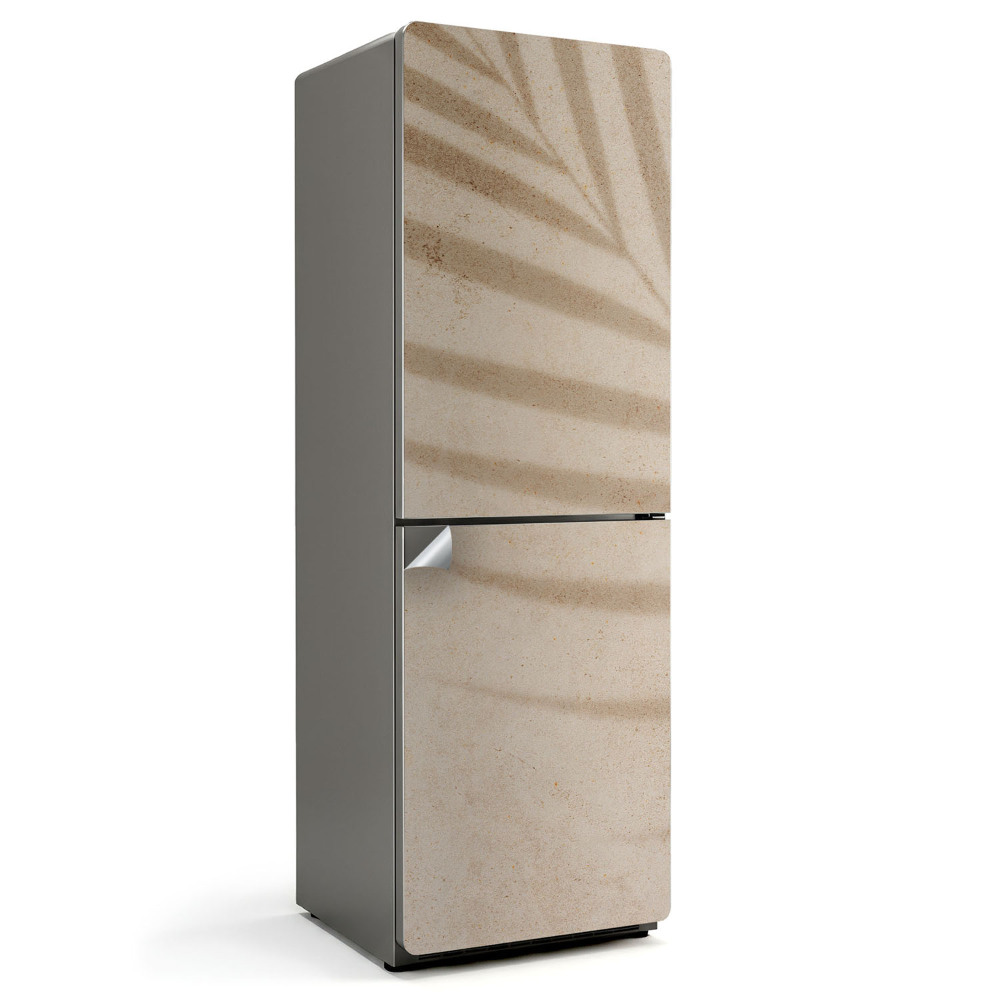 Nálepka na chladničku Tieň listov na piesku