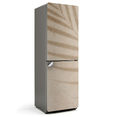 Nálepka na chladničku Tieň listov na piesku