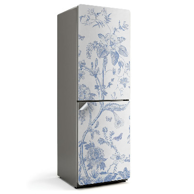 Fototapeta na chladničku Kvetinové ilustrácie s hmyzom