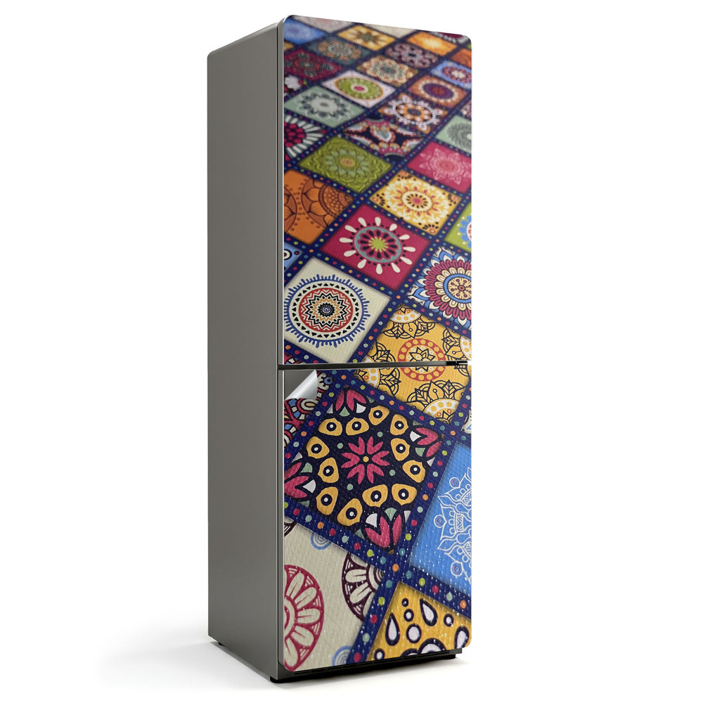 Samolepiaca nálepka na chladničku Vzory v dekoratívnej mozaike