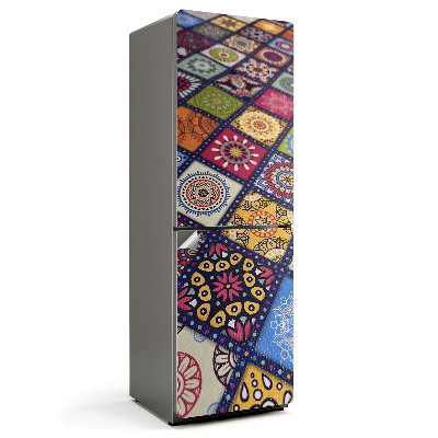 Samolepiaca nálepka na chladničku Vzory v dekoratívnej mozaike