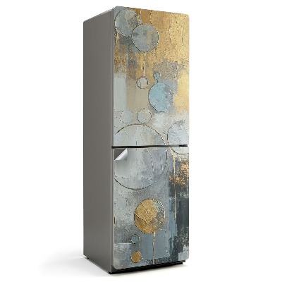 Fototapeta na chladničku Kruhy abstraktnej maľby