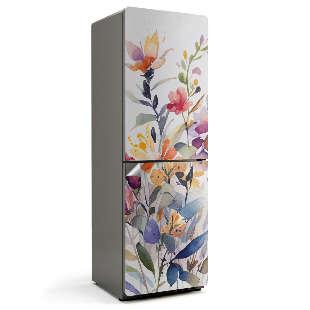 Nálepka na chladničku Kvetinový akvarelový vzor