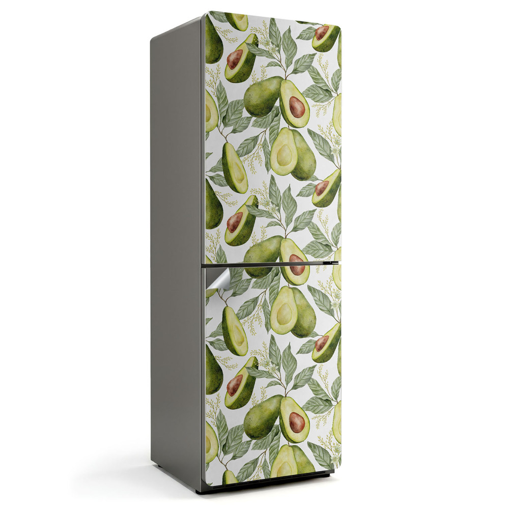 Fototapeta na chladničku Vzor avokáda a listov