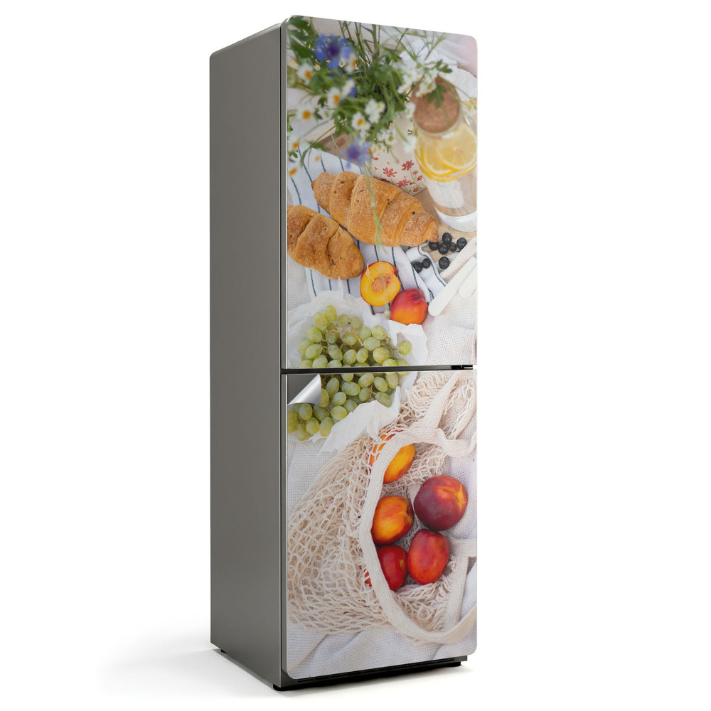 Samolepiaca nálepka na chladničku Letné príchute na stole