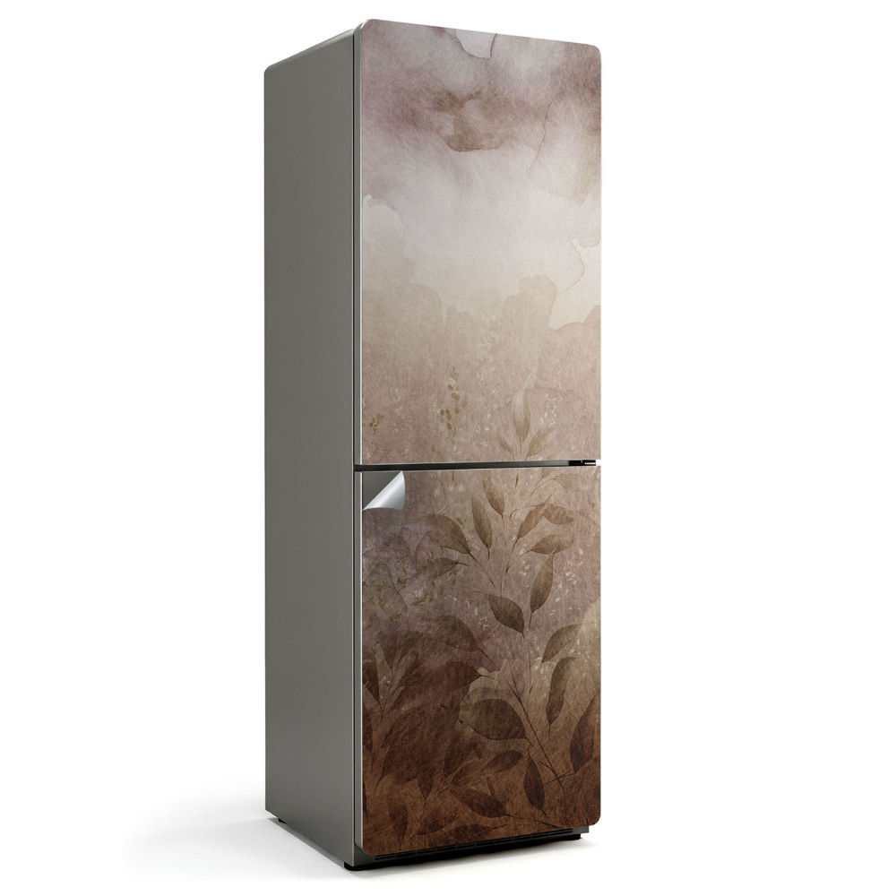 Samolepiaca nálepka na chladničku Akvarelový rastlinný vzor