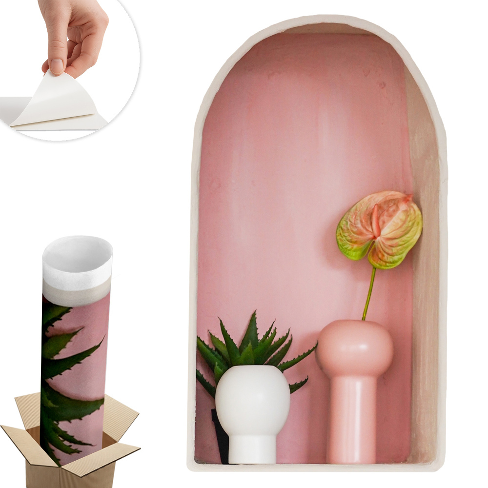 3d samolepka na stenu 58x100 Jemná vegetácia