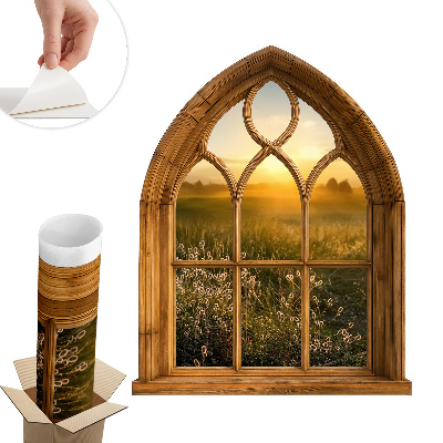 Falošné okno na stenu 80x100 Okno Krajina