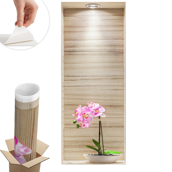 3d samolepka na stenu 40x100 Elegancia orchideí