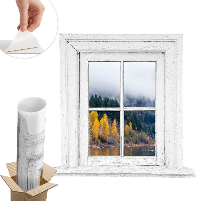 Fototapeta okno 3D 61x60 Okno na šírku