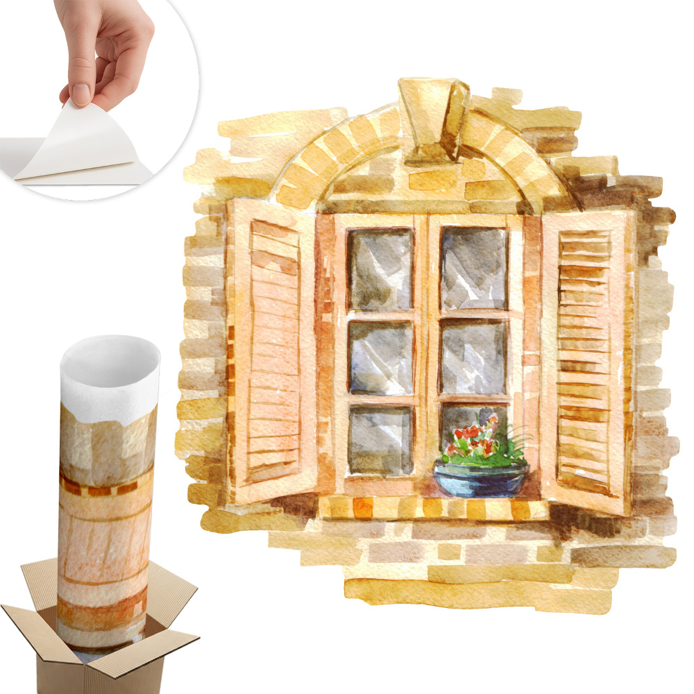 Fototapeta okno 3D 56x60 Idylické okno