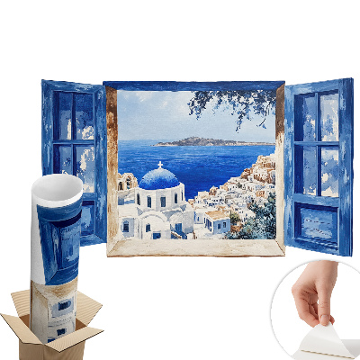 Fototapeta okno 3D 60x35 Grécka krajina
