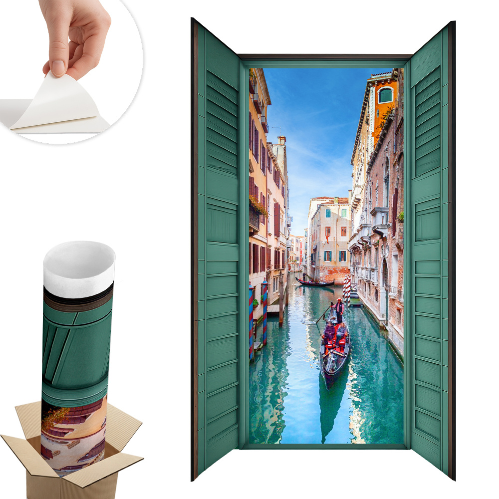 Fototapeta okno 3D 35x60 Malebný kanál