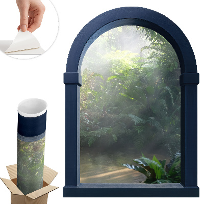 Fototapeta okno 3D 43x60 Tajomná džungľa