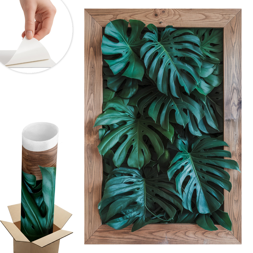 3D nálepka na stenu 40x60 Zelené zloženie