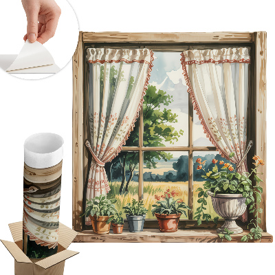 Fototapeta okno 3D 58x60 Idylické okno