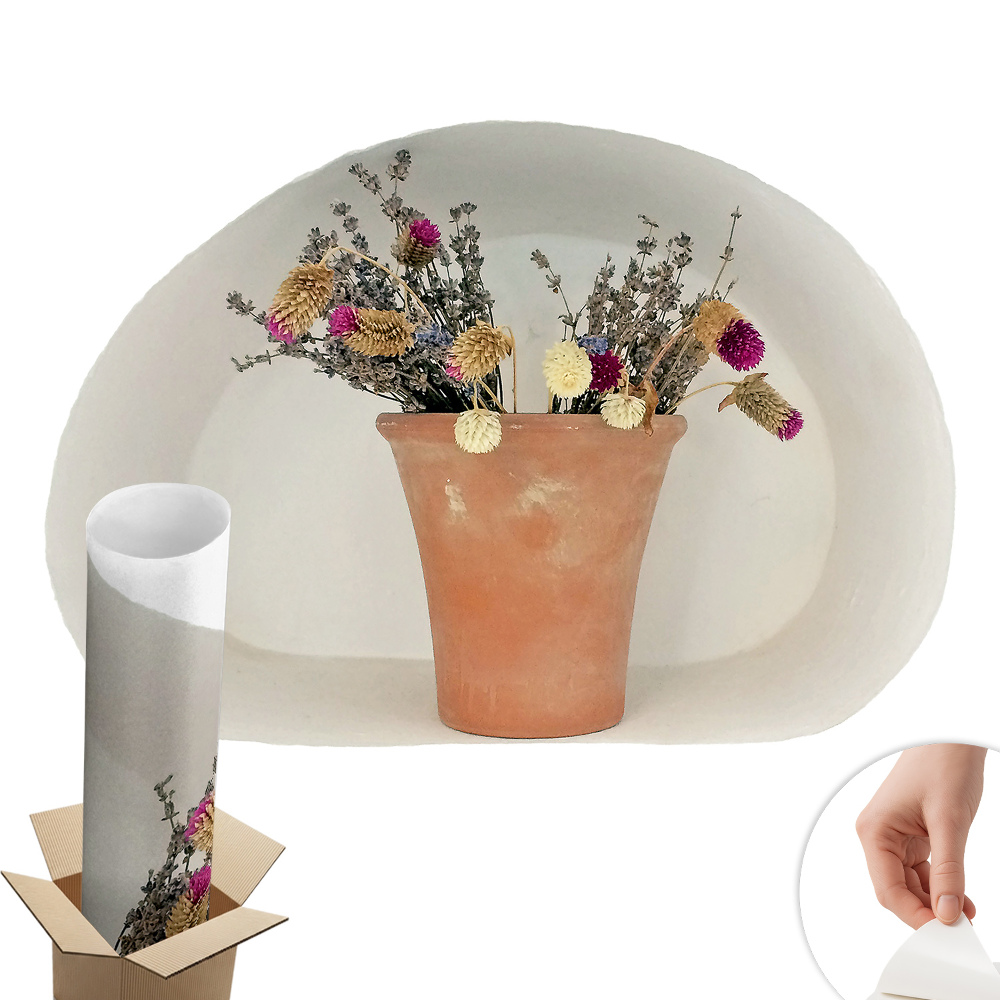 3D nálepka na stenu 60x41 Sušené kvety