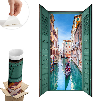 Fototapeta okno 3D 46x80 Malebný kanál